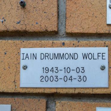 WOLFE Iain Drummond 1943-2003