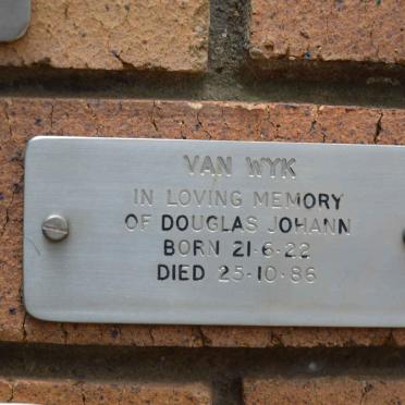 WYK Douglas Johann, van 1922-1986