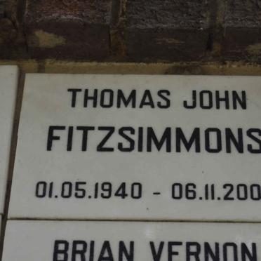 FITZSIMMONS Thomas John 1940-2009