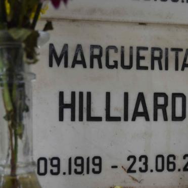 HILLIARD Marguerita 1919-2009