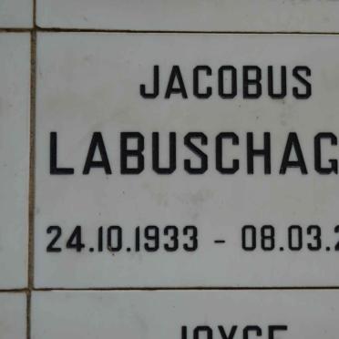 LABUSCHAGNE Jacobus 1933-2003