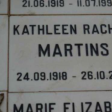 MARTINS Kathleen Rachel 1918-2003
