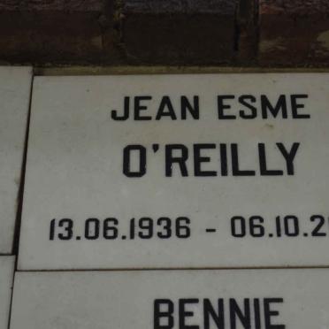 O'REILLY Jean Esme 1936-2009