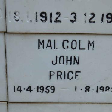 PRICE Malcolm John 1959-1983