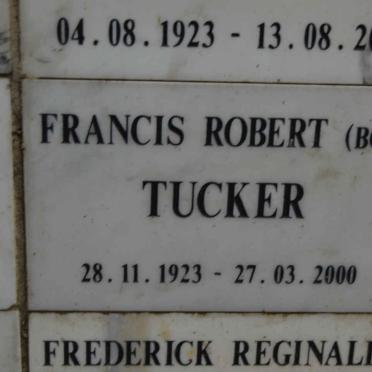 TUCKER Francis Robert 1923-2000