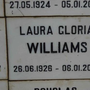 WILLIAMS Laura Gloria 1926-2002
