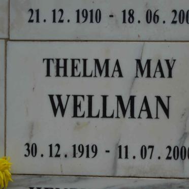 WELLMAN Thelma May 1919-2000