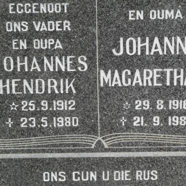 ? Johannes Hendrik 1912-1980 &amp; Johanna Magaretha L. 1916-1980