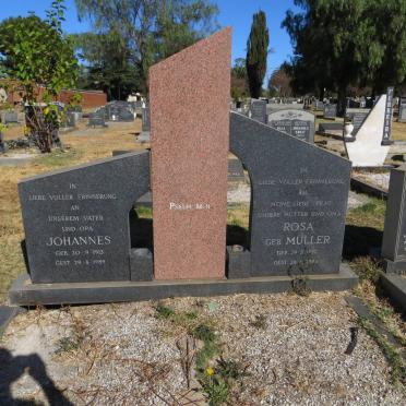 ? Johannes 1913-1989 &amp; Rosa MULLER 1915-1984