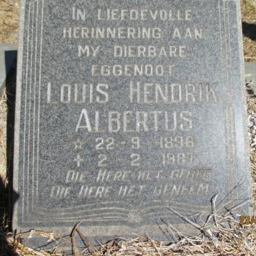 ? Louis Hendrik Albertus 1896-1987