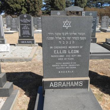 ABRAHAMS Ellis Leon -1965