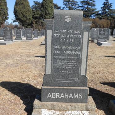 ABRAHAMS Rose -1957