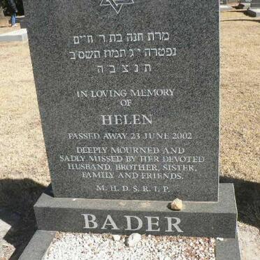 BADER Helen -2002