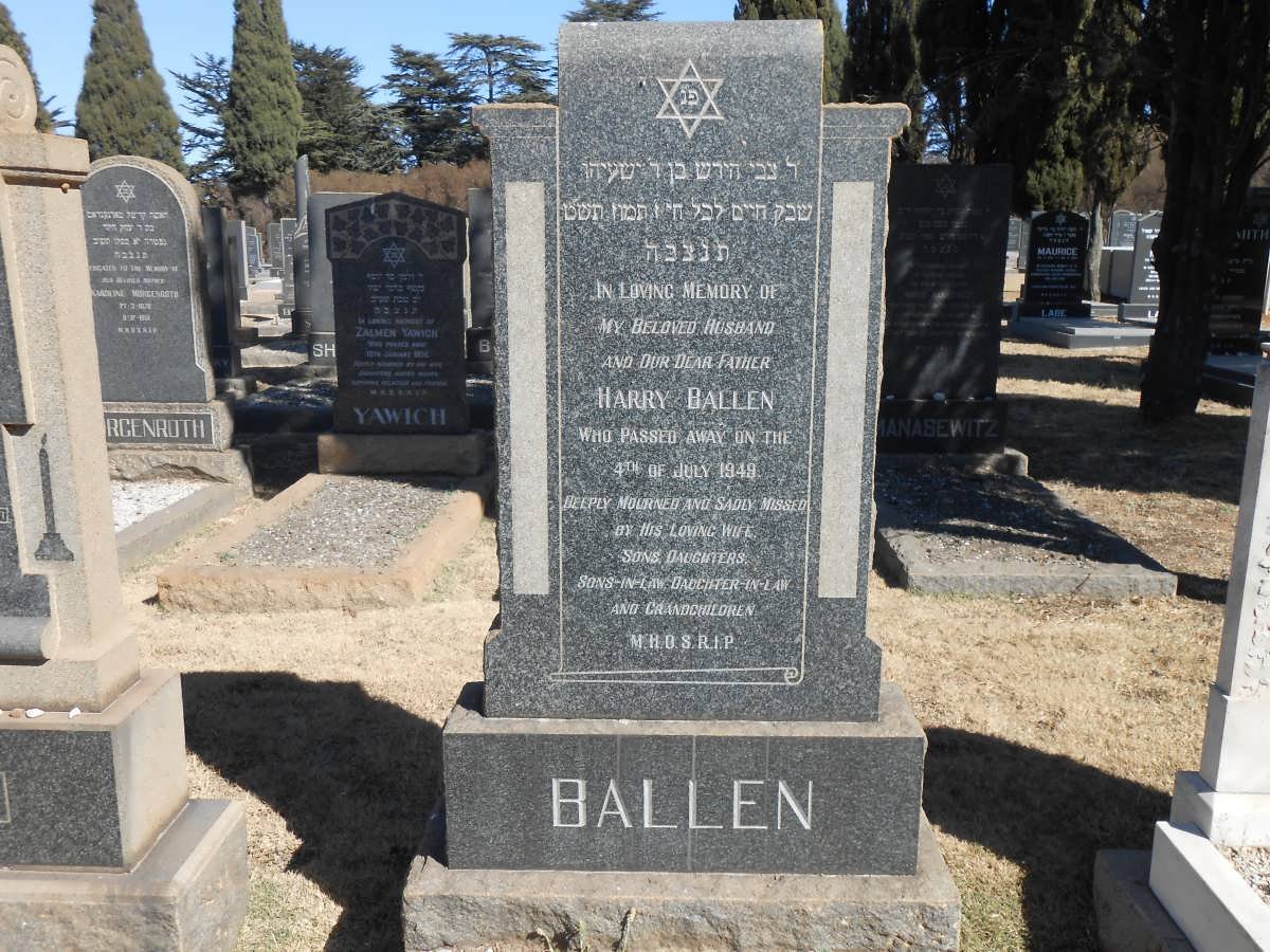 BALLEN Harry -1949