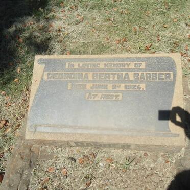 BARBER Georgina Bertha -1926