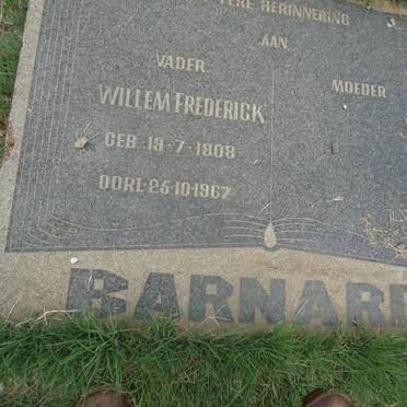 BARNARD Willem Frederick 1908-1967