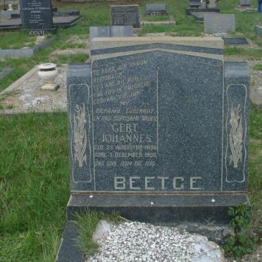 BEETGE Gert Johannes 1898-1956