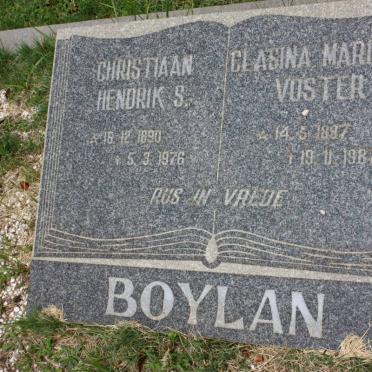 BOYLAN Christiaan Hendrik S. 1890-1976 &amp; Clasina Maria M. VOSTER 1897-1987