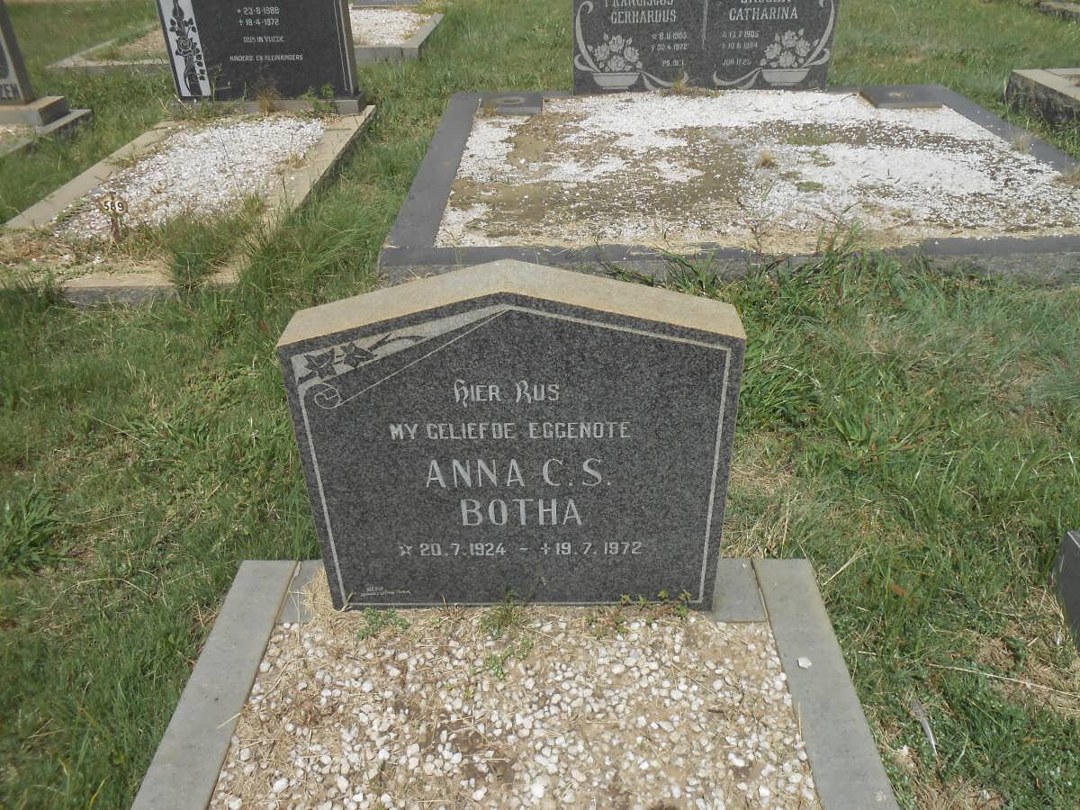 BOTHA Anna C.S. 1924-1972