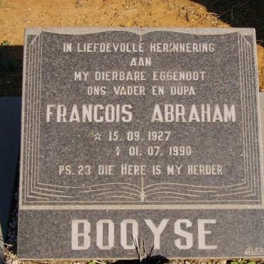 BOOYSE Francois Abraham 1927-1990