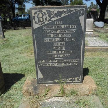 BOTHA Renier Johannes -1936