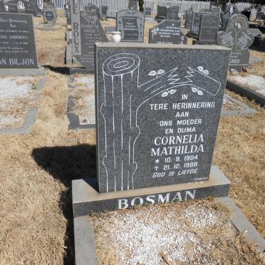 BOSMAN Cornelia Mathilda 1904-1988