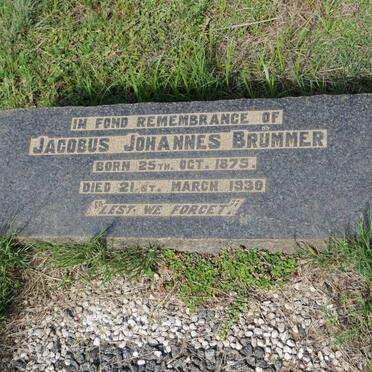 BRUMMER Jacobus Johannes 1875-1930