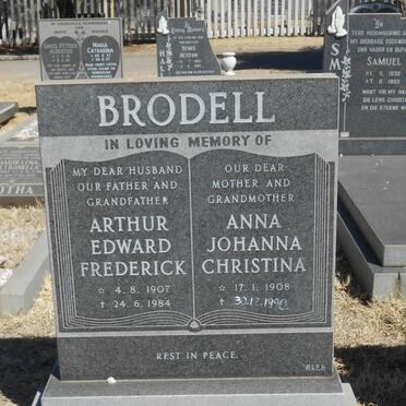 BRODELL Arthur Edward Frederick 1907-1984 &amp; Anna Johanna Christina 1908-1990