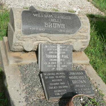 BROWN Johanna Margaret 1924-1988 :: BROWN William George 1947-1969 :: POHL Terrance 1969-1983