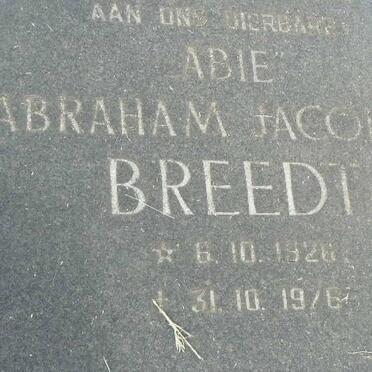 BREEDT Abraham Jacobus 192?-1976