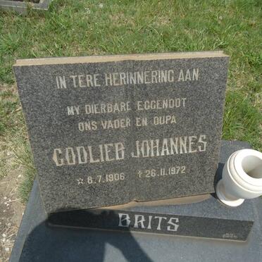 BRITS Godlieb Johannes 1906-1972