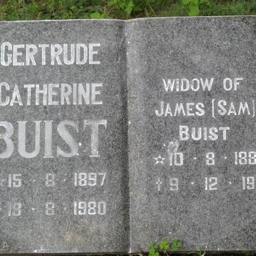 BUIST James 1886-1971 &amp; Gertrude Catherine 1897-1980