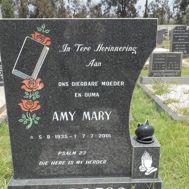 BURGERS Amy Mary 1935-2001