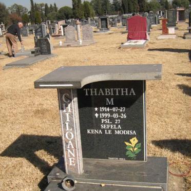 CHILOANE Thabitha M. 1914-1999