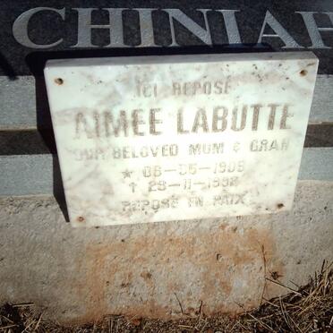 CHINIAH Pierre Roland 1930-2006 &amp; Louise Geneviéve BOSQUET 1935-2013