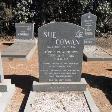 COWAN Sue 1916-1994
