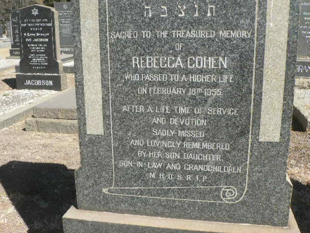 COHEN Rebecca -1955