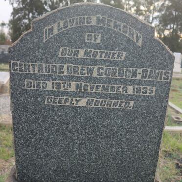 DAVIS Gertrude Drew, GORDON-  -1935
