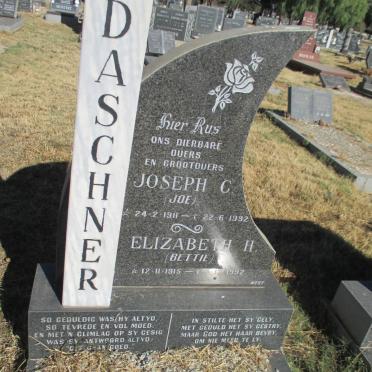 DASCHNER Joseph C. 1911-1992 &amp; Elizabeth H. 1915-1992