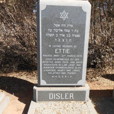 DISLER Ettie -1978