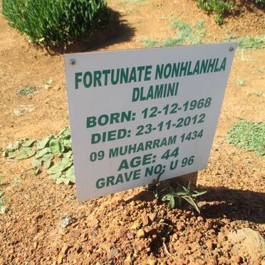 DLAMINI Fortunate Nonhlanhla 1968-2012