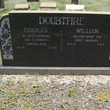 DOUBTFIRE Charles 1910-1981 :: DOUBTFIRE William 1941-1941