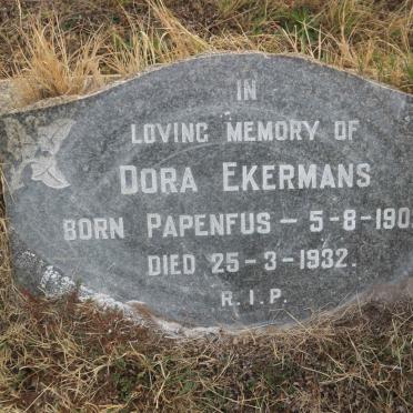EKERMANS Dora nee PAPENFUS 1902-1932
