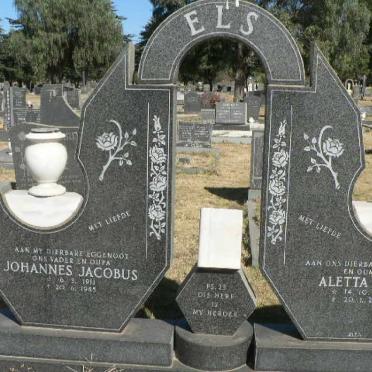 ELS Johannes Jacobus 1911-1985 &amp; Aletta M.L. 1914-2006