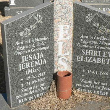 ELS Jesaja Jeremia 1932-2005 &amp; Shirley Elizabeth 1936-