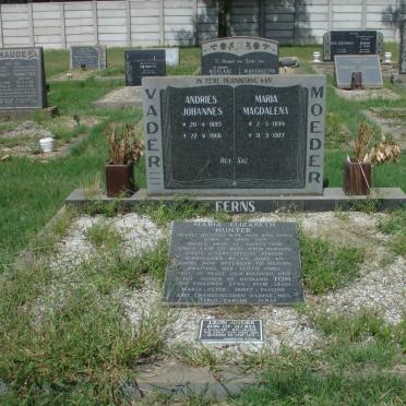 FERNS Andries Johannes 1893-1966 &amp; Maria Magdalena 1899-1977