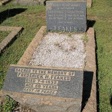 FEAKES Frederick -1932 &amp; Gertrude -1964 :: FEAKES Frederick H. -1932