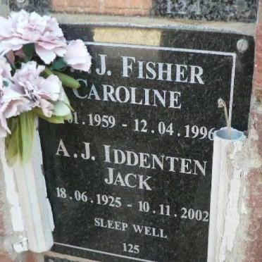 FISHER (M) J. 1959-1996 :: IDDENTEN A.J. 1925-2002