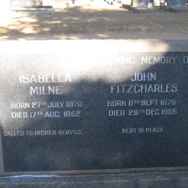 FITZCHARLES John 1879-1959 :: MILNE Isabella 1879-1952