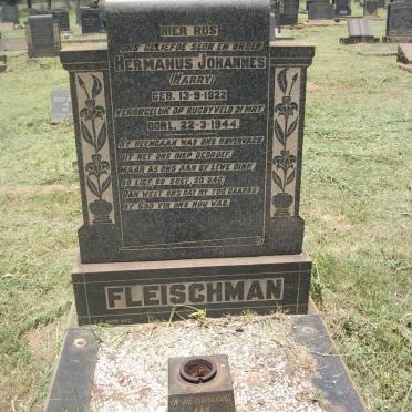 FLEISCHMAN Hermanus Johannes 1922-1944